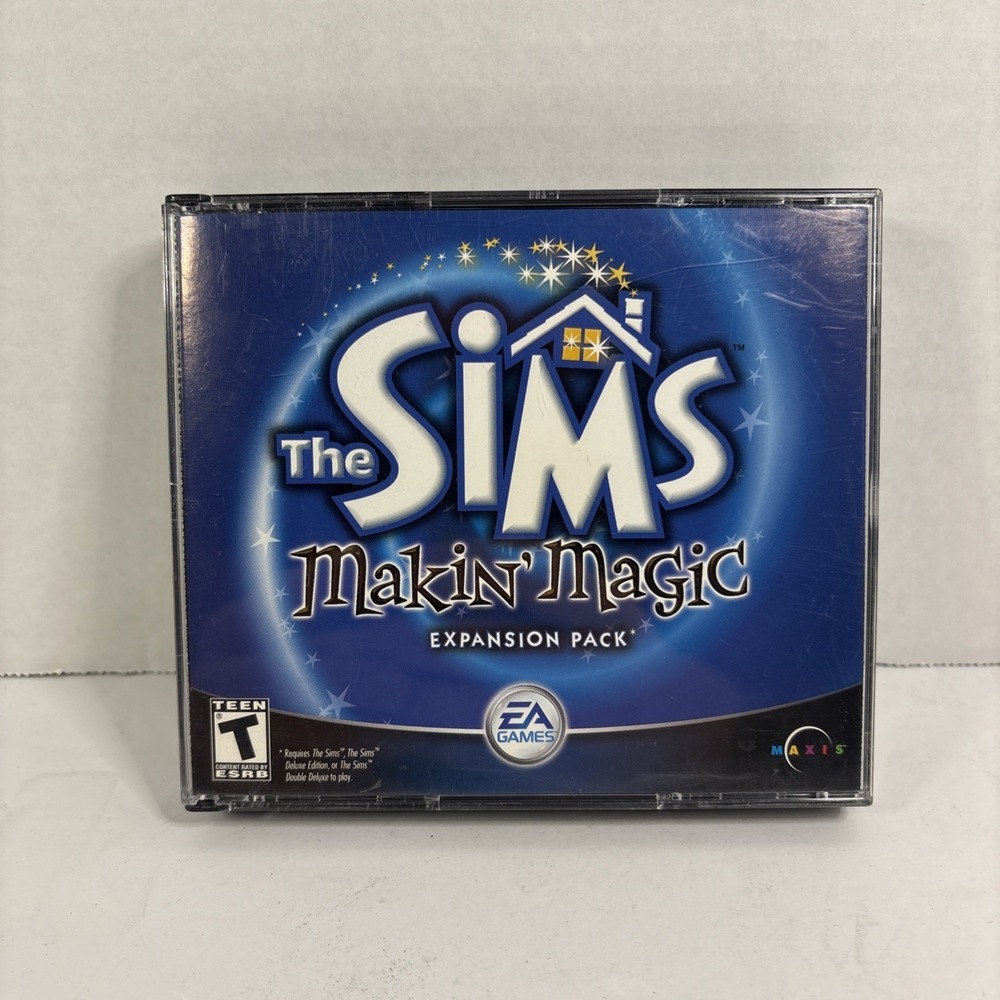 The Sims: Makin' Magic Expansion Pack PC Game 2003 2 discs